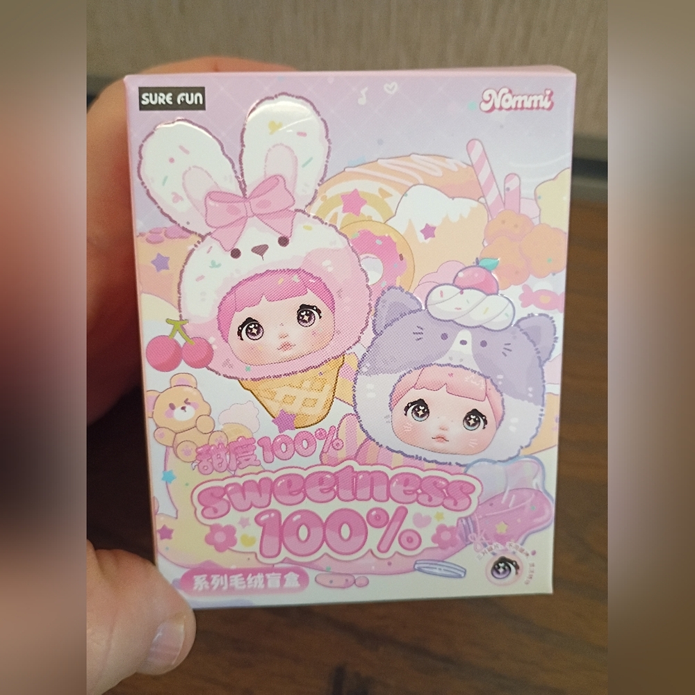 Nommi “Sweetness 100%" Blueberry Pie Mini Plush Pendant Toy - Picture 8 of 9